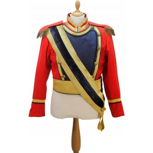 Cosplaydiy Medieval Regency Army Officer Top Coat Jacket Regency Mans Military Costume L320