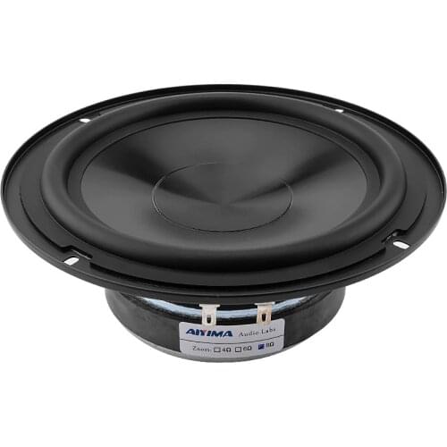 AIYIMA 6.5 Inch 8Ohm 50W Woofer HIFI Speaker Driver Mid Range Bass Sound Speaker Rubber Side DIY Home Theater