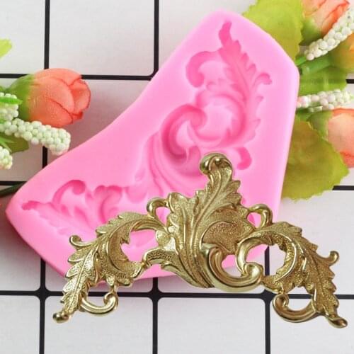 DIY Sugar Craft Cake Vintage Relief Border Silicone Mold Fondant Molds Cake Decorating Tools Chocolate Gumpaste Baking Tool
