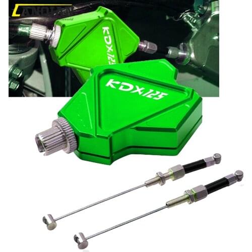 For Kawasaki KDX 125 KDX125 KDX125SR 1979-2017 2011 2012 2013 2014 2015 2016 CNC Stunt Clutch Lever Easy Pull Cable System