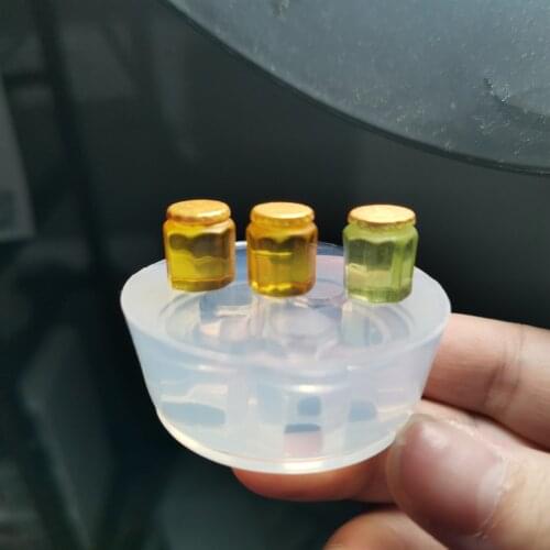 NEW Transparent Silicone Mould Resin Decorative Craft DIY Hexagonal honey jar Storage Mold epoxy resin molds for jewelry