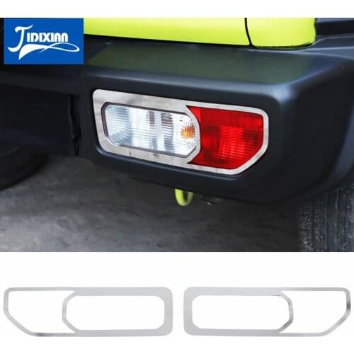 Chrome Car Rear Tail Light Lamp Decoration Cover Stickers for Suzuki Jimny 2019 2020 2021 Exterior Accessories