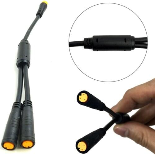 BAFANG Y-SPLITTER 1T2 Cable For Gear Sensor BAFANG Brake Lever BBS01 BBS02B BBSHD BAFANG Gear Sensor 1T2 Cable Motor Kits