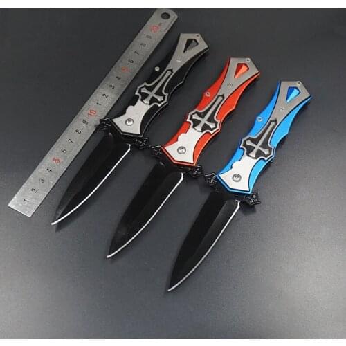 Pocket Knife Folding Tactical Survival Knife Outdoor Tools 440C Stainless Steel Camping Hunting Knives EDC Defense Multitool