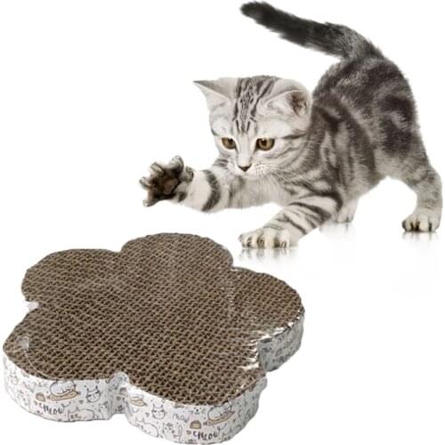 Flower-shaped Scratcher Cat Scratch Pad Cat Corrugated Pad Scratching Post Kitten Corrugated Paper Pad Cat Grinding Nail Scraper