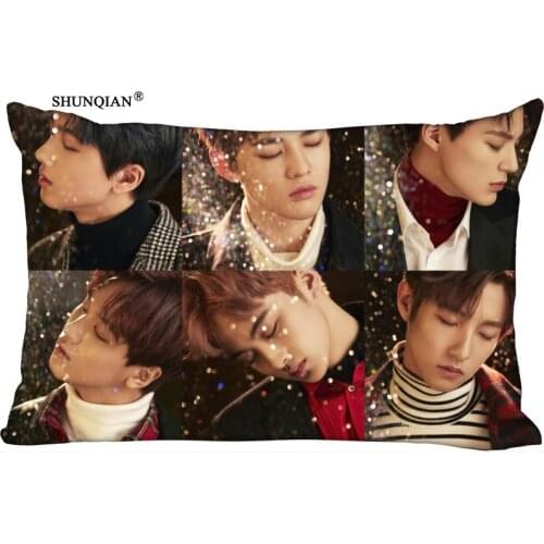 Korean Pop NCT Rectangle Pillowcase Zipper Wedding Custom Pillow Case 40X60cm,50X75cm(two sides)Pillow Cover