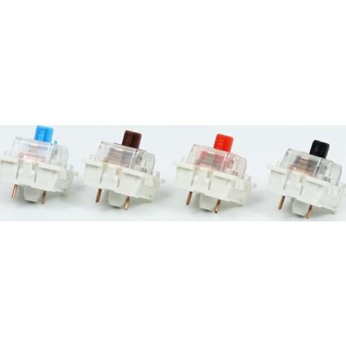 Outemu Switches mechanical keyboard black blue brown red key switch for CIY Sockets SMD 3pin Thin pins Compatible with MX switch