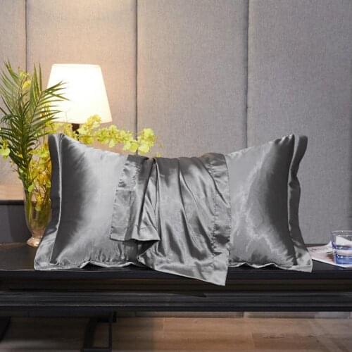 Skin-friendly Pillowcase Wear Resistant Polyester Anti-deform Sofa Pillow Cover Solid Color Fadeless Pillow Slip Decor for Home