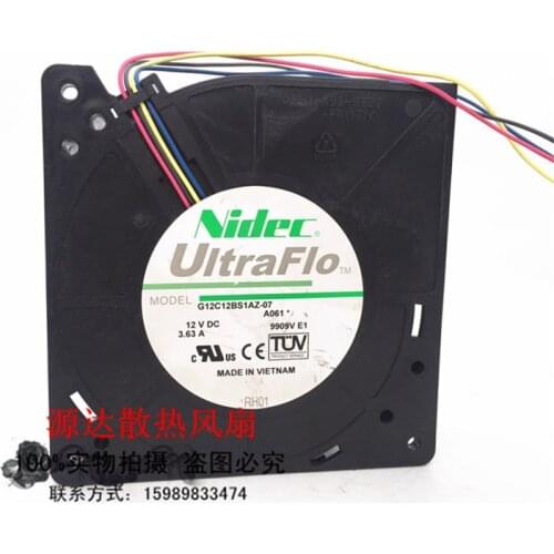 New G12C12BS1AZ-07 12V 3.63A 12 cm turbocharged air volume