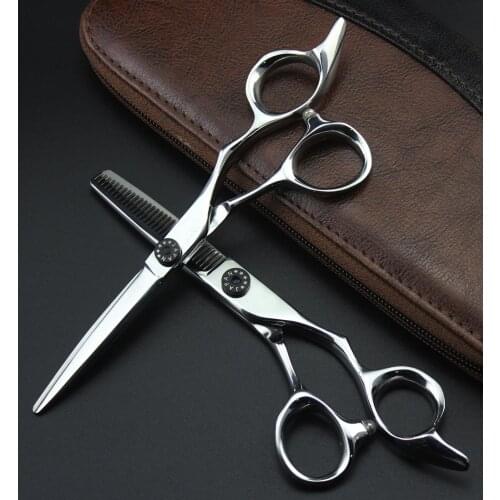 6" 17.5cm Brand Japan TOP GRADE Hairdressing Scissors Japan 440C Cutting Scissors Thinning Shears Professional Hair Shears