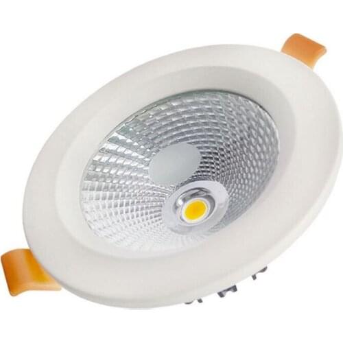 High Bright Dimmable 9W 12W 15W LED Downlight Frosted Glass Lens LED Recessed Ceiling Light Spotlight AC110V/220V