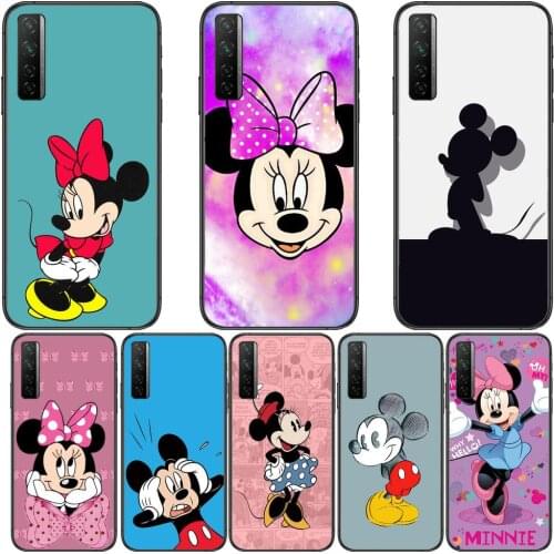 All Popular Mickey Minnie Mouse Black Cover Phone For Samsung Galaxy A71 Case Galaxy A51 Cases A50 S20 plus 5g Soft Coque Shell