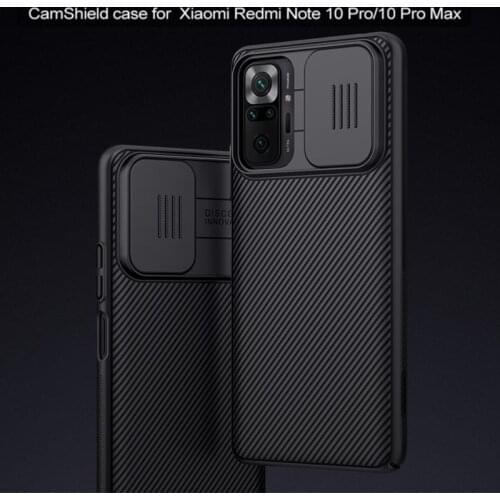 Camera Protection Case for Xiaomi Redmi Note 10 Pro NILLKIN Slide Camera Lens Protective Back Cover for Redmi Note 10 Pro Max