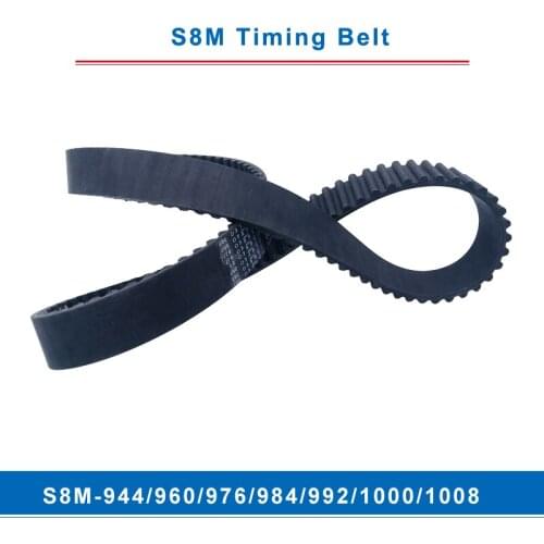 Timing belt S8M-944/960/976/984/992/1000/1008 teeth pitch 8 mm circular teeth belt width 20/25/30/40 mm for 8M timing pulley