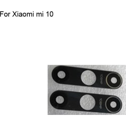 2PCS For Xiaomi mi 10 High quality Replacement Back Rear Camera Lens Glass For Xiaomi mi10 test good Parts