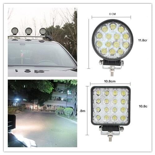 4 Inch 48W /42W LED Work Light for Indicators Driving Offroad Boat Car Tractor Truck 4x4 SUV ATV Flood 12V 24V