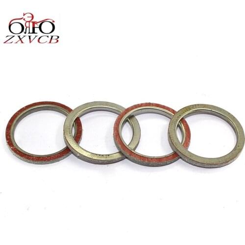 4PCS FOR KAWASAKI KZ250 D1/D2 LTD CSR 1980 1981 KZ250 L1 CSR 1982 EL250 B2/B3 Eliminator 19881989 Exhaust Pipe Gasket Seal