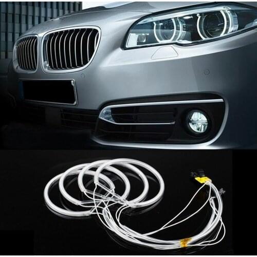 2021 Hot Sell 4pcs 130mm CCFL Angel Eyes Halo Rings Lights Xenon LED White Headlight Bulbs Angel Eye for BMW E36 E39 E46