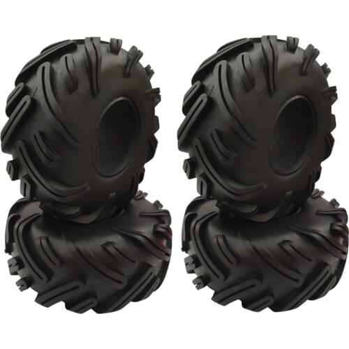 4PCS RC Rock Crawler 2.2 inch Tires Soft 140mm Tyre With Foams for Axial Wraith RR10 SCX10 Jeep Wrangler TRX-4 TRX4 2.2 WHEEL