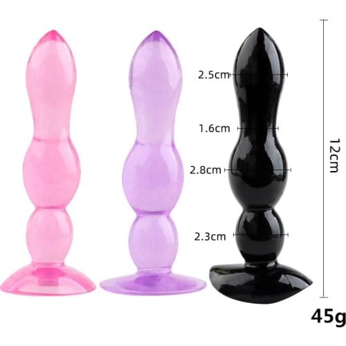TPE Anal Beads Anal Plugs Butt Plug G Spot Prostate Massager Sucker Dildo Adult Sex Toys For Woman Men Gay Erotic Sexy Shop