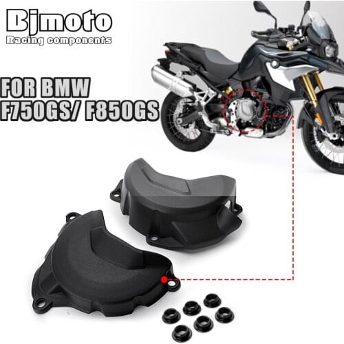 BJMOTO Motorcycle Engine Cover Stator Case Guard Crash Protectors For BMW F750GS F850GS Adventure 2018-2020 F900R F900XR 2020