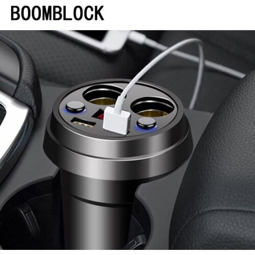 BOOMBLOCK 3.1A Car Phone USB Charger Cigarette Multifunction For Inifiniti Kia Rio 3 K2 Sportage Ceed Ford Fiesta Mondeo Suzuki