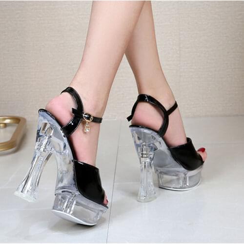 2021 34 43 Large Size Thick Heel Sandals Slippers Women Summer Waterproof Platform Anti-skid Thick Bottom Feeling Shoes LFD