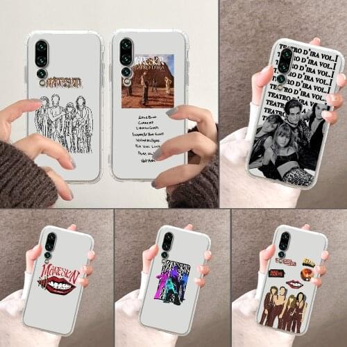 Band Maneskin Zitti e buoni Phone Case Transparent For Huawei P Mate P10 P20 P30 P40 10 20 Smart Z Pro Lite 2019 transparent 3D