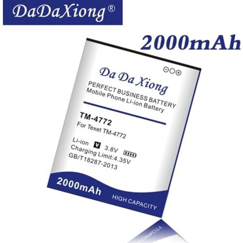 Da Da Xiong Original 2000mAh TM-4772 Battery for texet TM-4772 Cell Phone Battery