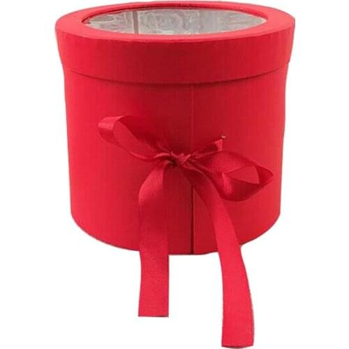 Double Layers Round Rotating Box Gift Box Flower Box Packing Box DIY Gifts Box