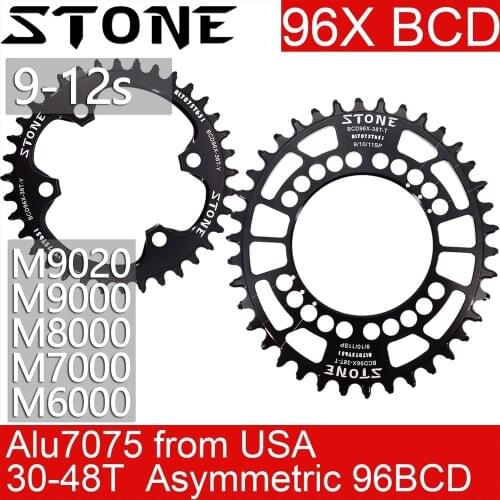 Stone Chainring 96 BCD round oval for M7000 M8000 M9000 m9020 MTB Bike Chain Wheel 30t 34 36 38 40 42 44 46T 48T 96bcd 12 speed
