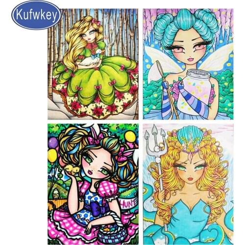 Diamonds Big Eye Girl pattern Diy painting portrait 5d picture of rhinestones pasting decorative embroidery diamond mosaic Set