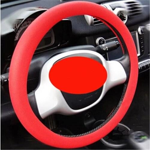 Ladysmtop Silicone car Steering Wheel Cover case For SEAT ArosaI Alhambra biza Leon Toledo Exeo FR Supercopa Mii Altea Cordoba