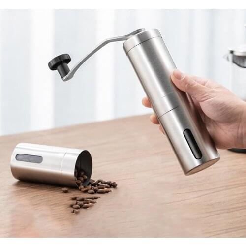 Mini Manual Coffee Grinder Stainless Steel Adjustable Handmade Coffee Bean Mill Kitchen Tool Grinders Coffee Accessories