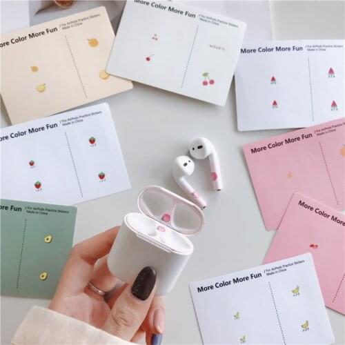Cartoon Protective Cover Stickers for Apple AirPods 1 2 Case Dust Guard Sticker Skin Inner Cover Stickers Film for Airpods Case