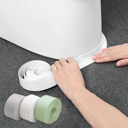 Caulk Bathroom Kitchen Bathroom Wall Sticker Art Sealing Sealant Tape Mildew Resistant Tape Waterproof Mold Proof Adhesive Tape