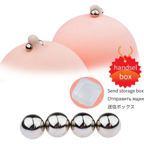 Neodymium magnet ball nipple clamp powerful magnetic ball clitoris adult female sex toy couple gay game magnetic toy send box