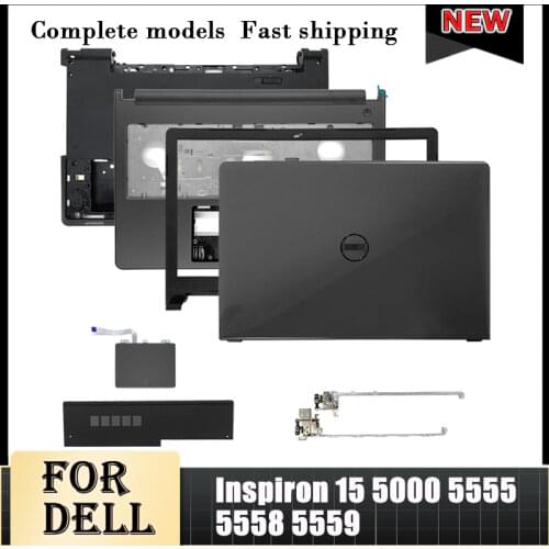 New For Dell Inspiron 15 5000 5555 5558 5559 LCD Back Cover/Front Bezel/Hinges/Palmrest/Bottom Case Touch Version