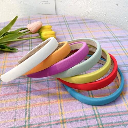 Solid Color Sponge Soft Hairbands For Women New Korean Thick Bezel Headbands Fashion Hoop Hair Bands Girls Hair Accessories 2021
