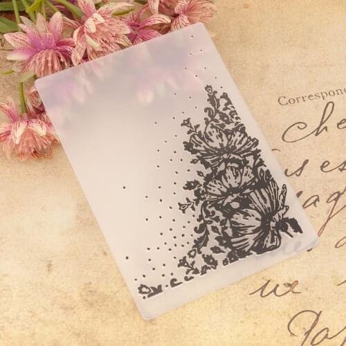 KLJUYP Flower Plastic Embossing Folders for DIY Scrapbooking Paper Craft/Card Making Decoration Supplies 051610