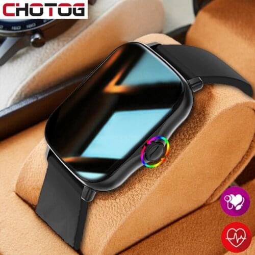 CHOTOG 2021 Smart Watch Men Women 1.72 Inch Screen Heart Rate Monitor Waterproof Sport Smartwatch Sleep Tracker Clock PK P8 Plus