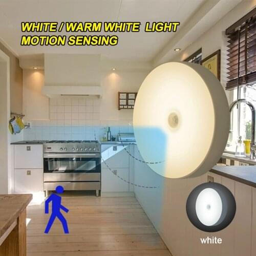 LED Motion Sensor Lights PIR Wireless Night Light USB Rechargeable Magnetic Lamp Stairs Intelligent Body Sensor Light