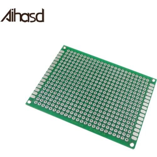 5*7CM Universal Board Breadboard Dual Side Tin Experimental Board Green Oil Fiberglass Board