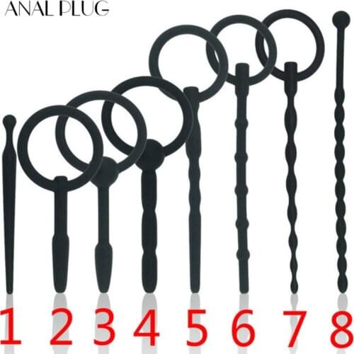 Urethrale Dilatator Gay Male Sounding Penis Plug Inserts Dilatato Silicone Urethral Sound Dilator Catheter Sex Toy for Men