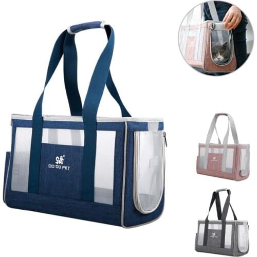 Breathable Pet Dog Cat Single Shoulder Bags Light Portable Four Sides AIRY Dog Handbag Durable Travel Puppy Bag Pet Supplies