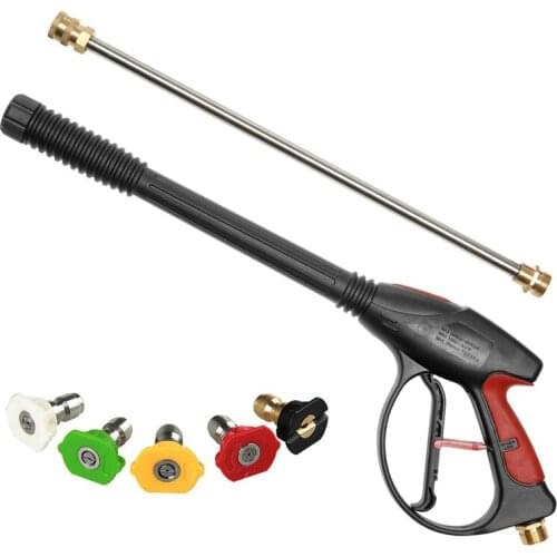 High Pressure Washer Power Spray-Gun 4000Psi With 19 Inch Extension Replacement Wand Lance,5 Quick Connect Nozzles For Honda Exc