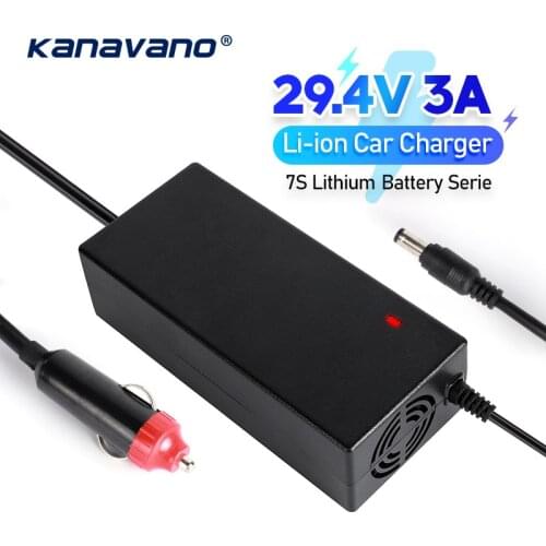 29.4v 3A car cigar lighter charger solar constant voltage constant current regulator Lead-acid spare 7S lithium battery Serie