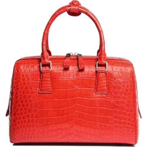 Dae summer Real crocodile Female bag Genuine crocodile leather new women handbag Fashion party package women handbag