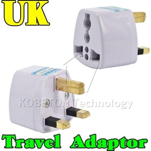 250V 1pc Travel Adapter US AU EU to UK Plug Travel Wall AC Power Adapter 10A Socket Converter Electrical Power Plug Universal