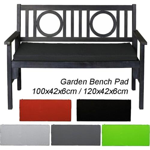 1Pcs Garden Bench Mat Waterproof Thickening Sponge Polyester 2-3 Seat Outdoor Swing Rattan Chair Cushion Furniture Decoration